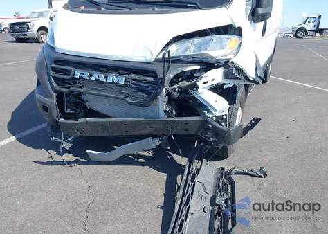 2025 Ram Promaster 2500 Tradesman High Roof 159 Wb W/Pass Seat from USA, damaged, VIN 3C6LRVDG3SE531962